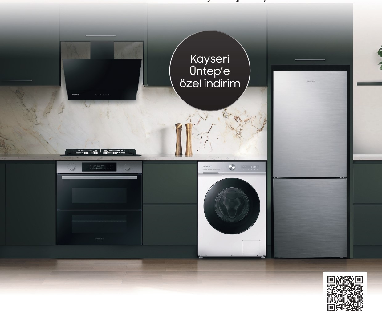 Samsung Beyaz Eşyada Kayseri’ye Özel İndirim