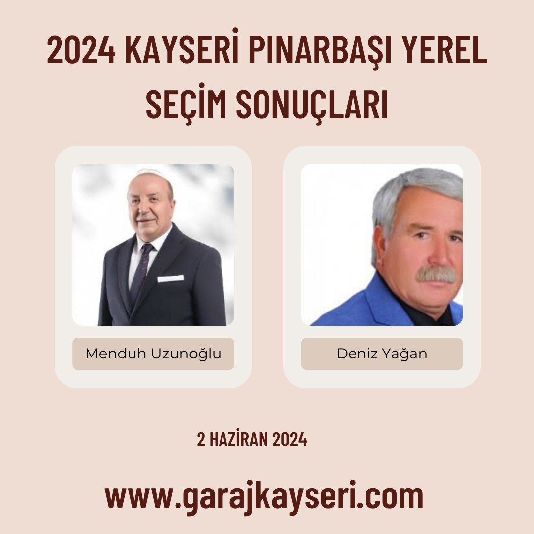 Kayseri Pınarbaşı Yerel Seçim Sonuçları