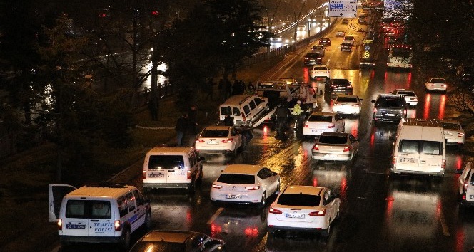 Kayseri’de yağan yağmur sonrasında