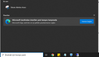 Windows 10 Arama Çubuğu Yazmama Sorunu Çözümü