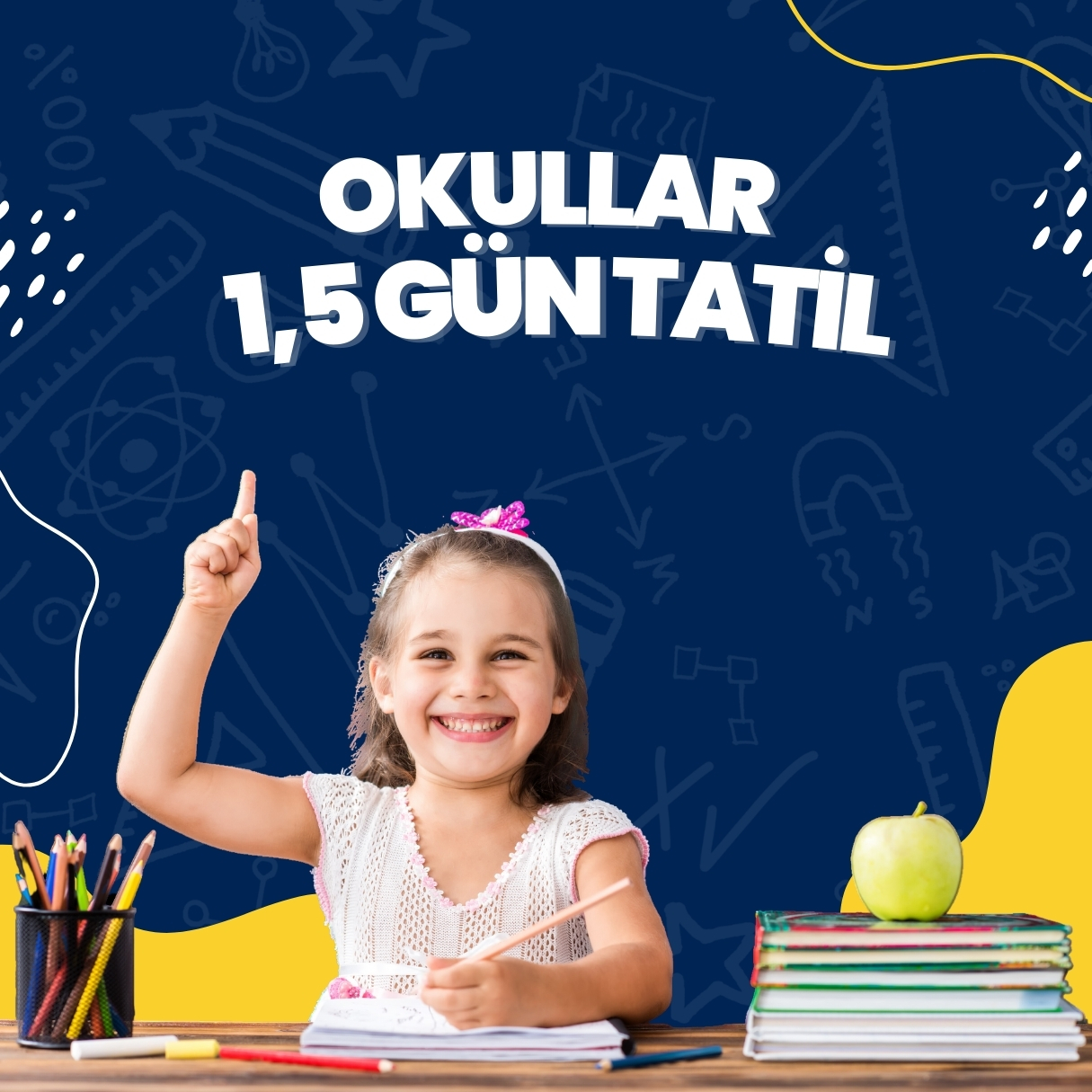 Okullar 1,5 gün tatil edildi