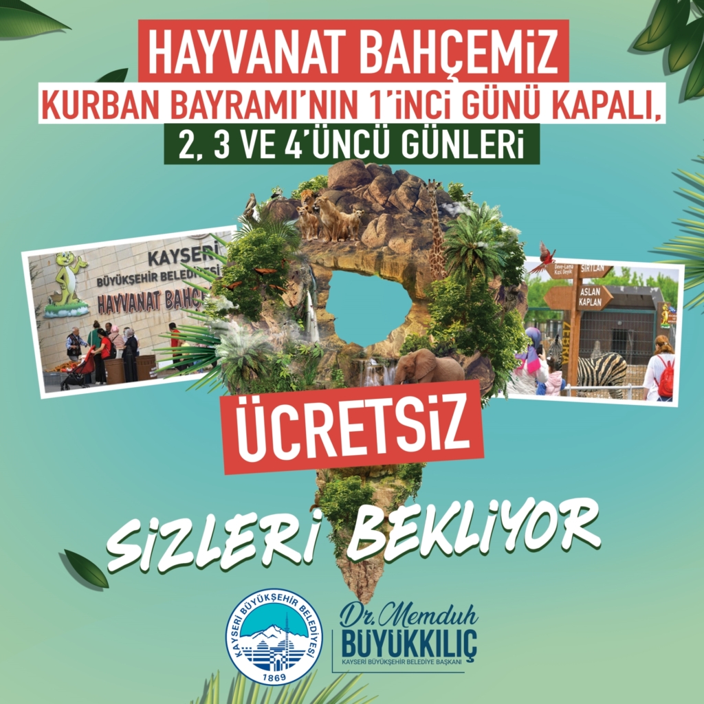 kayseri-hayvanat-bahcesi-1024x1024 Kayseri'de Kurban bayramı boyunca ücretsiz olacak