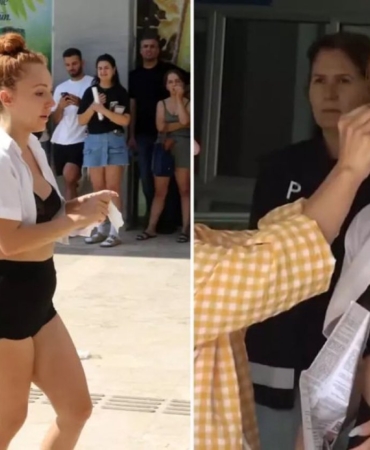 yks sütyenle gelen kız