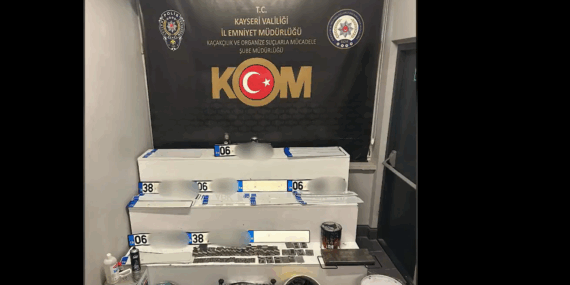 Kayseri’de sahte plaka basanlar yakalandı