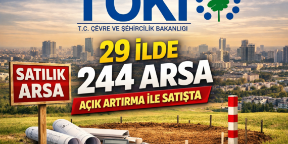 TOKİ, 29 İlde 244 adet arsayı satışa çıkardı