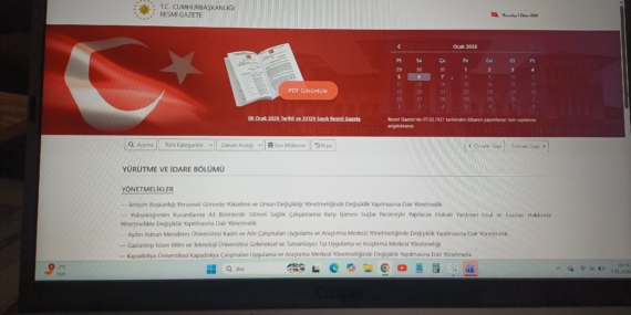 8 Ocak 2026 Tarihli Resmi Gazete Yayınlandı!