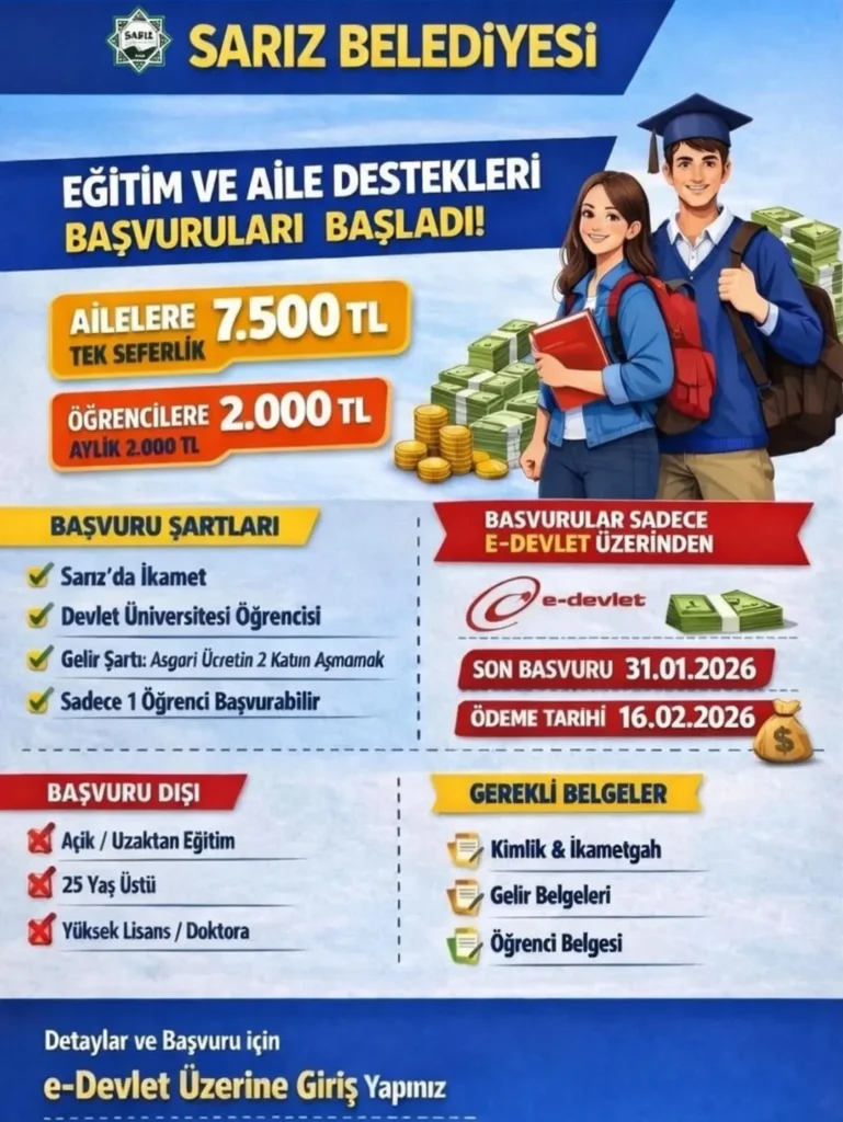 sariz-belediyesi-yardim-769x1024 Kayseri'de o belediye 7.500 TL destek verecek, Başvurular başladı