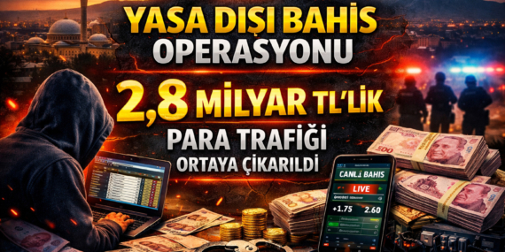 Kayseri Merkezli Yasa Dışı Bahis Operasyonu yapıldı