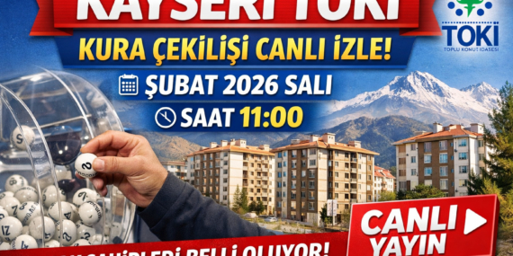 TOKİ Kayseri kura sonuçları çekilişi – CANLI İZLE