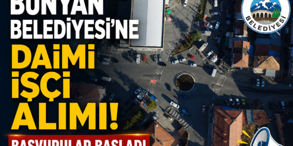 Bünyan Belediyesi daimi çalışacak elemanlar alacak