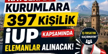 Kayseri'de İşkur'dan kurumlara 397 Kişilik elemanlar alınacak