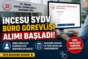 İncesu SYDV Büro Görevlisi Alımı Başladı! İşte Başvuru Ekranı