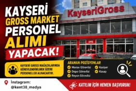 Kayseri Gross Market Personel Alımı Yapacak!