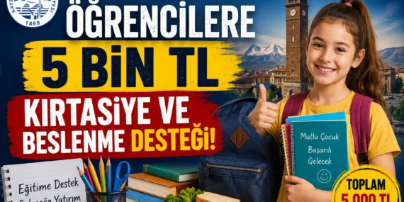 Kayseri’de Öğrencilere 5 Bin TL’lik Kırtasiye ve Beslenme Desteği, Başvuru Linki