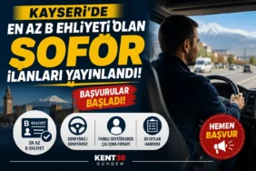 Kayseri'de en az B Ehliyeti olan Şoför ilanları