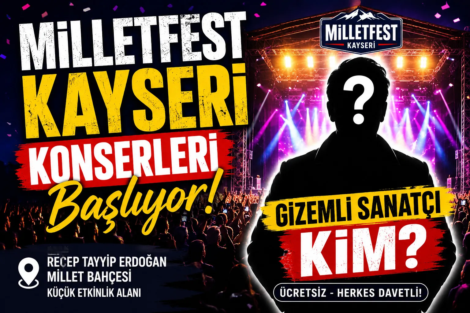 MİLLETFEST Kayseri Konserleri