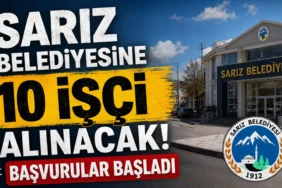 Sarız Belediyesine 10 işçi alınacak!
