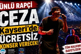 Ceza Kayseri'de ücretsiz konser