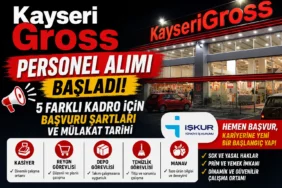Kayseri Gross Personel Alımı Başladı!
