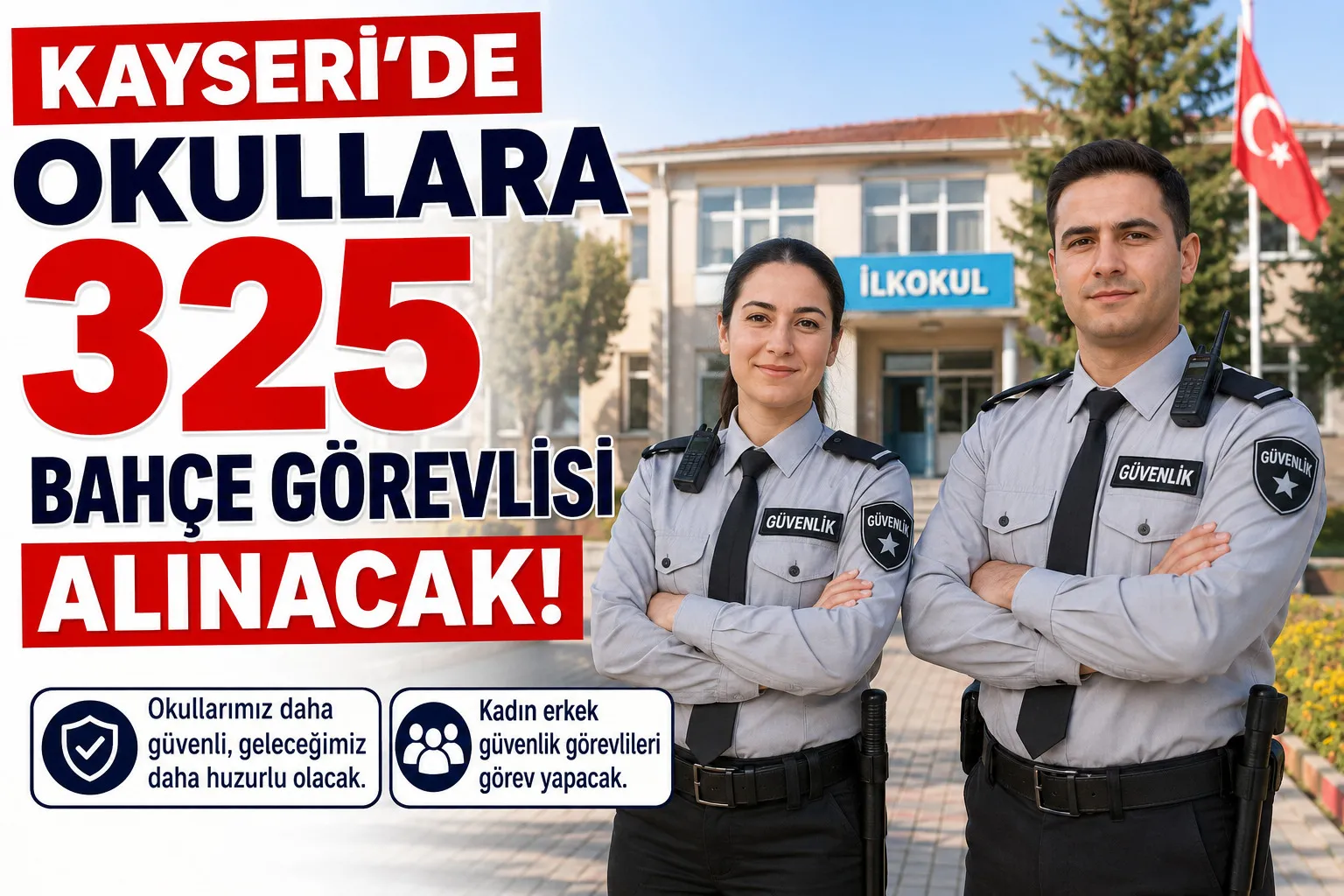 Kayseri’de Okullara 325 Bahçe Görevlisi Alınacak!