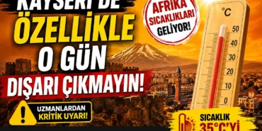 kayseri afrika sıcaklıkları