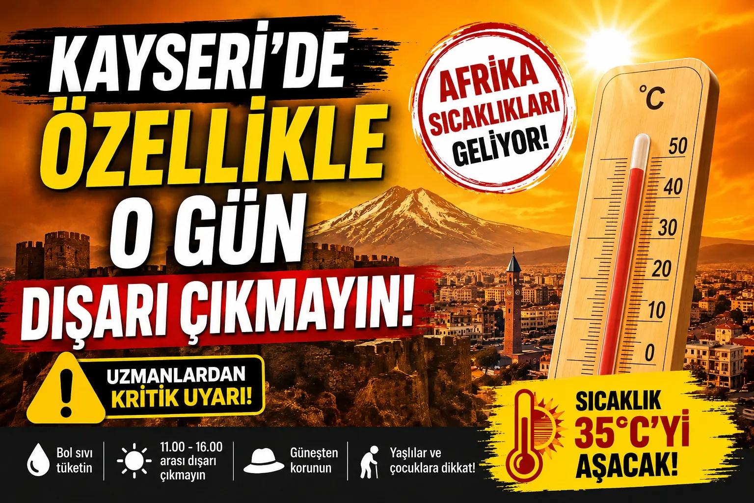 kayseri afrika sıcaklıkları