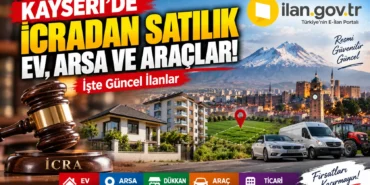 Kayseri'de İcradan Satılık Ev, Arsa ve Araçlar