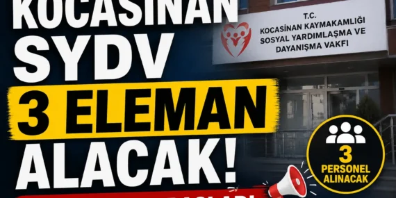 Kocasinan SYDV 3 eleman alacak! Başvurular Başladı