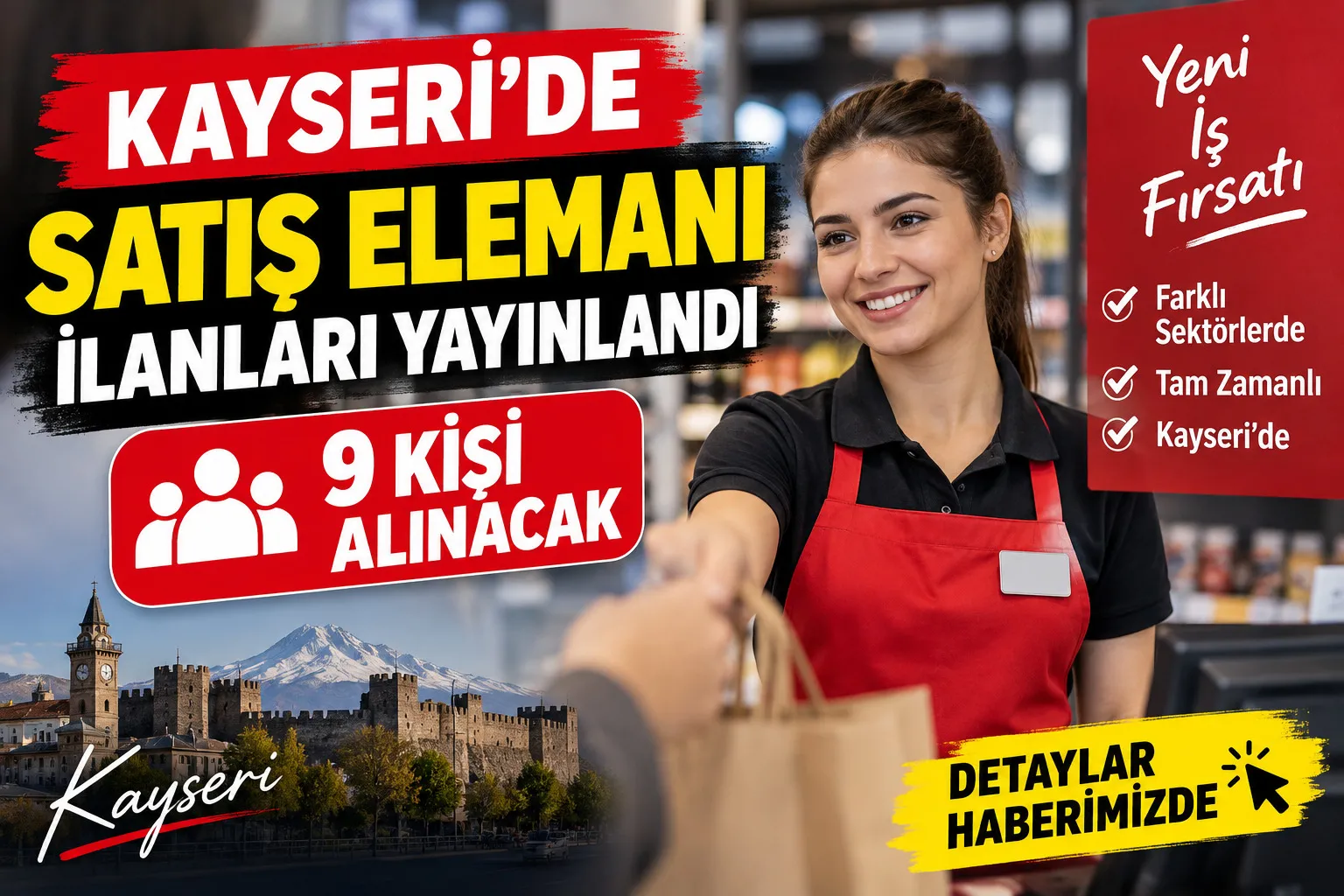 Kayseri Satış Elemanı ilanları